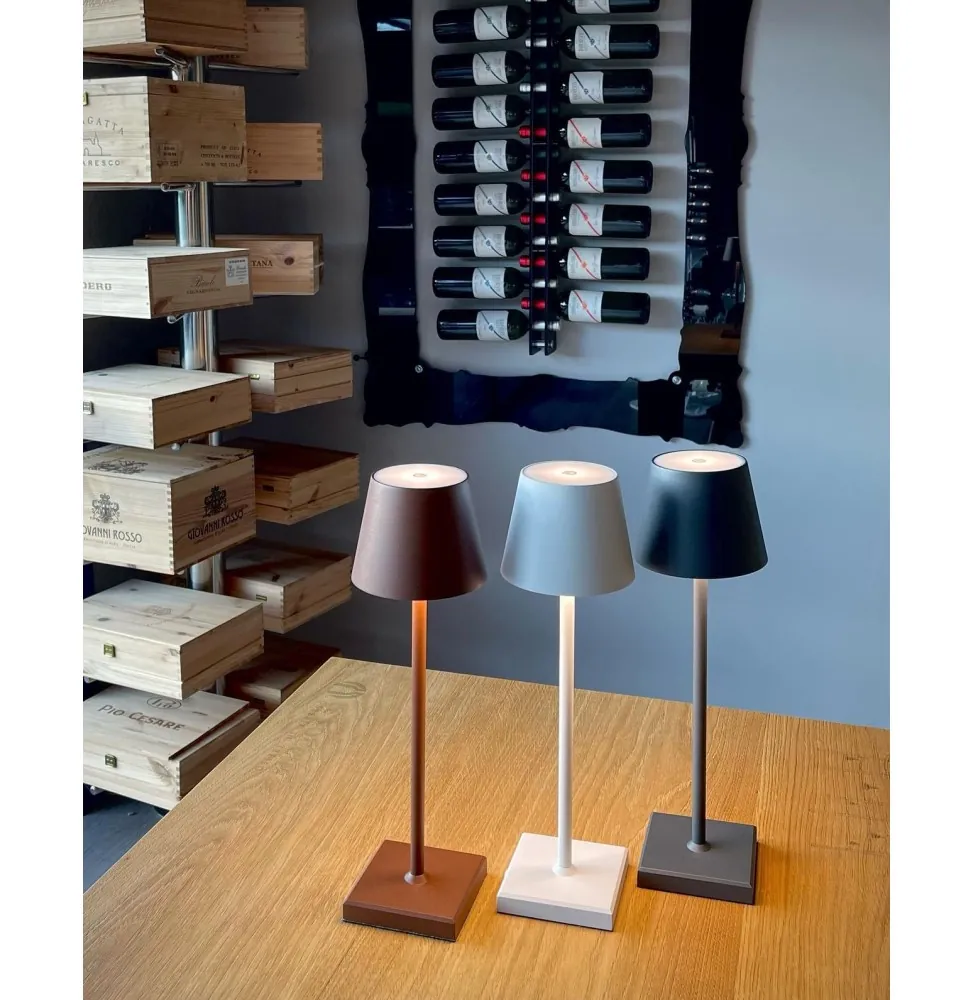 Table Lamp antraciet LED-tafellamp – Oplaadbare LED-tafellamp, antraciet
